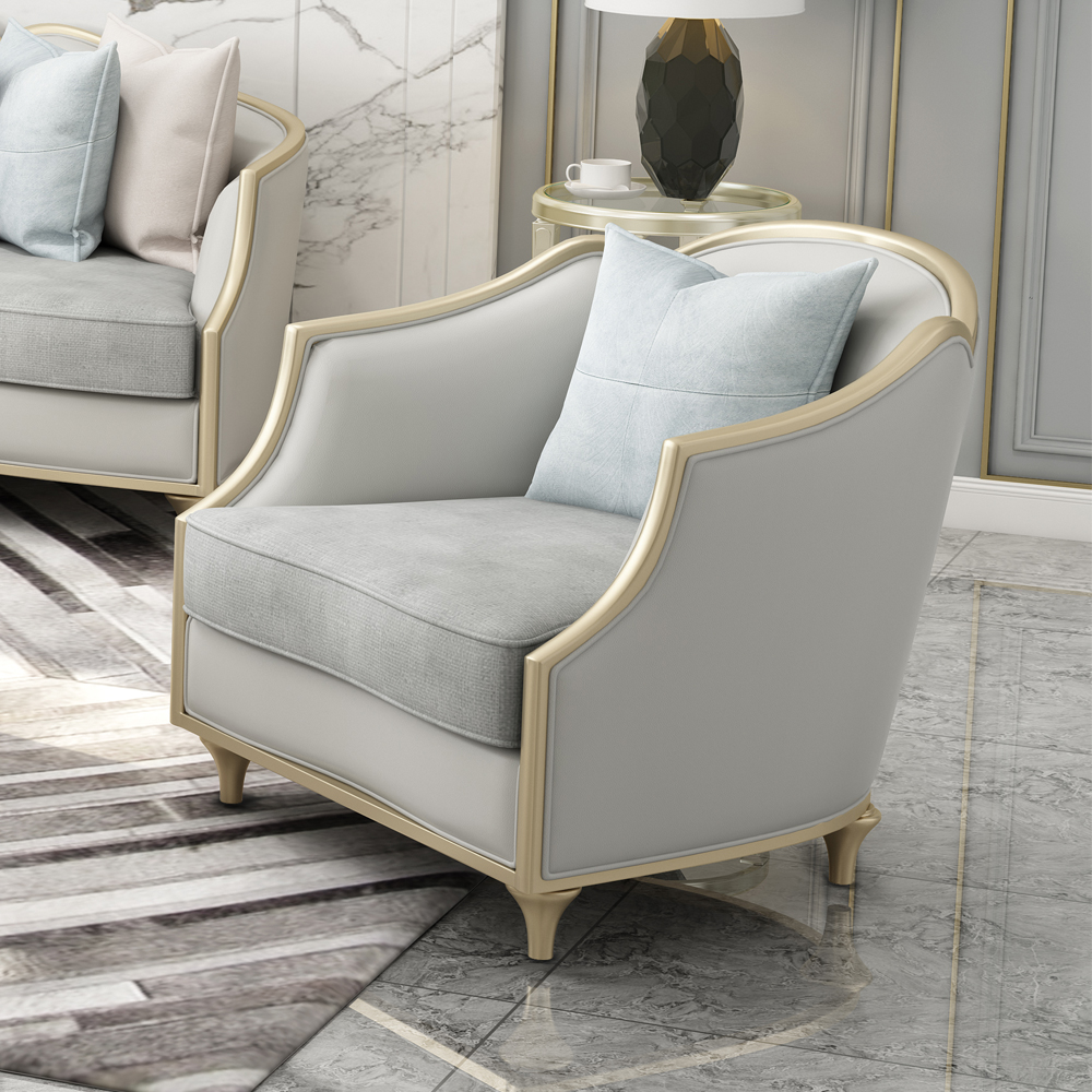Amerikanisches Luxus-4-Sitzer-Sofa aus Stoff